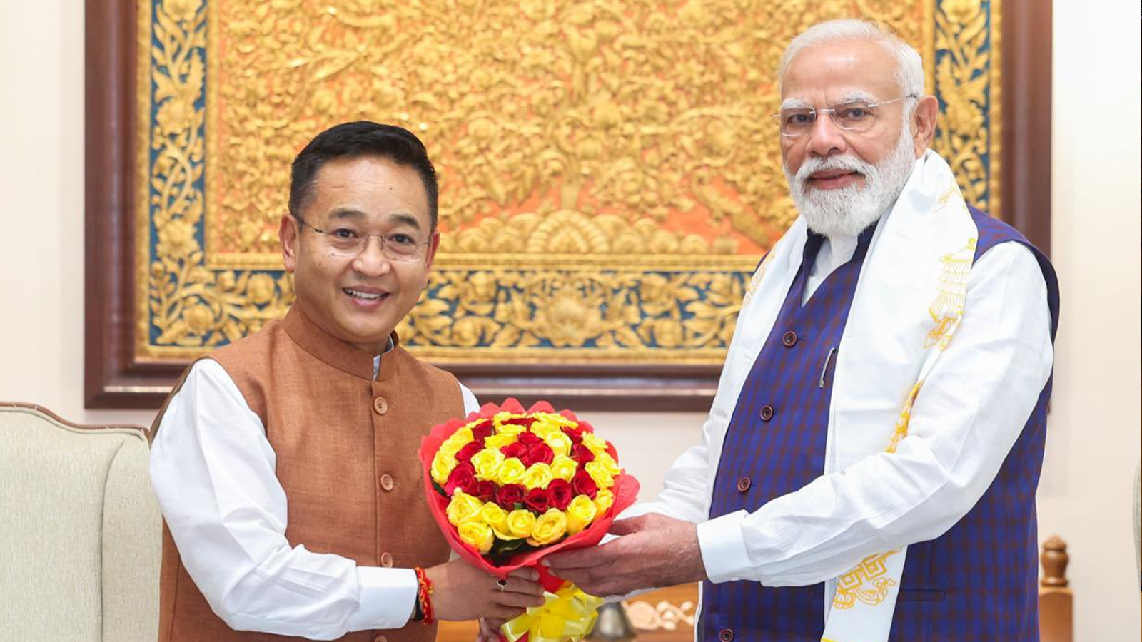 Sikkim CM Prem Singh Tamang meets PM Modi