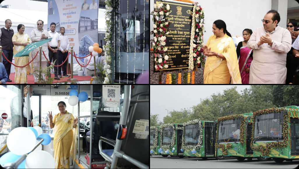 हरित परिवहन को बढ़ावा: दिल्ली की मुख्यमंत्री ने 200 नई इलेक्ट्रिक बसों को दिखाई हरी झंडी