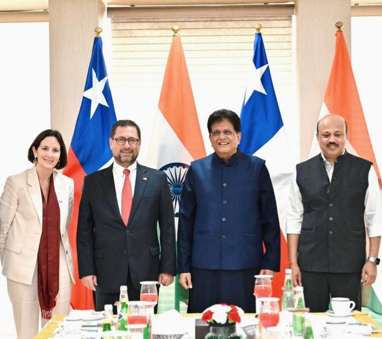 पीयूष गोयल और चिली के विदेश मंत्री के बीच व्यापार व निवेश सहयोग पर चर्चा