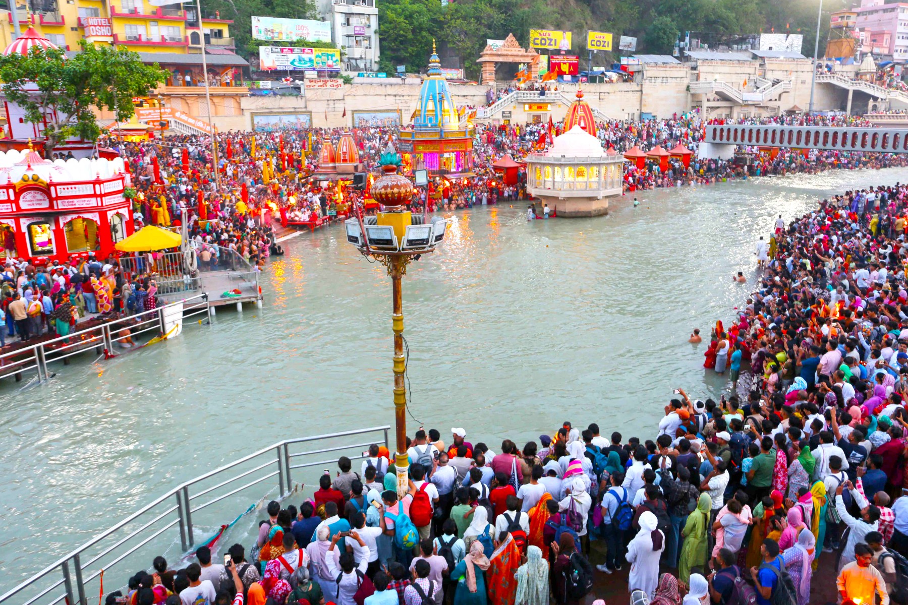 Devotees take holy dip in Ganga on Ganga Dussehra in Haridwar
