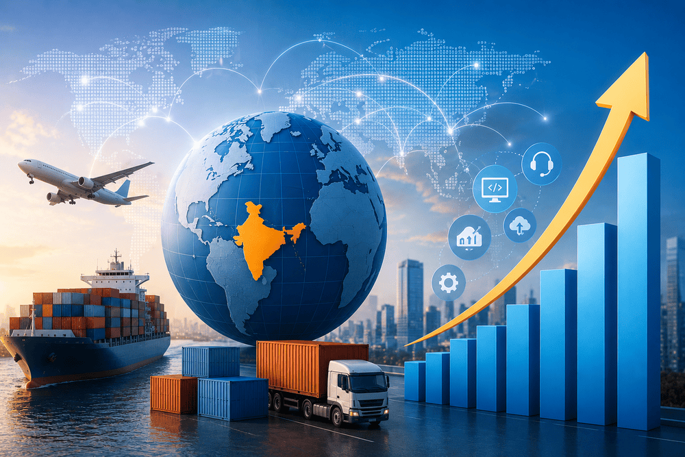 Services boom drives India’s exports to record USD 863 billion in 2025-26