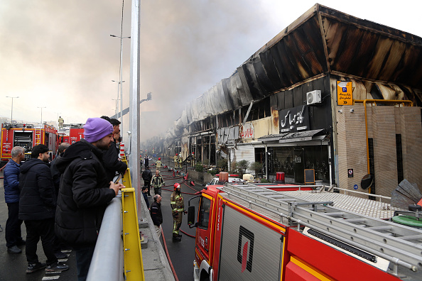 Eight dead in fire at shopping centre west of Tehran, Iranian media say