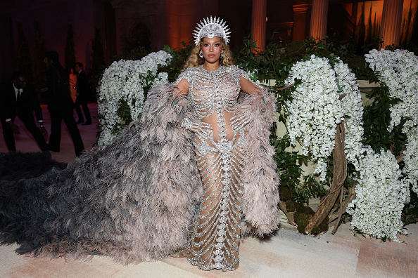 Stars embrace costume at Met Gala as protesters target Bezos