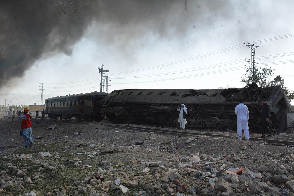 At least 24 killed in Pakistan train blast claimed by separatist militants