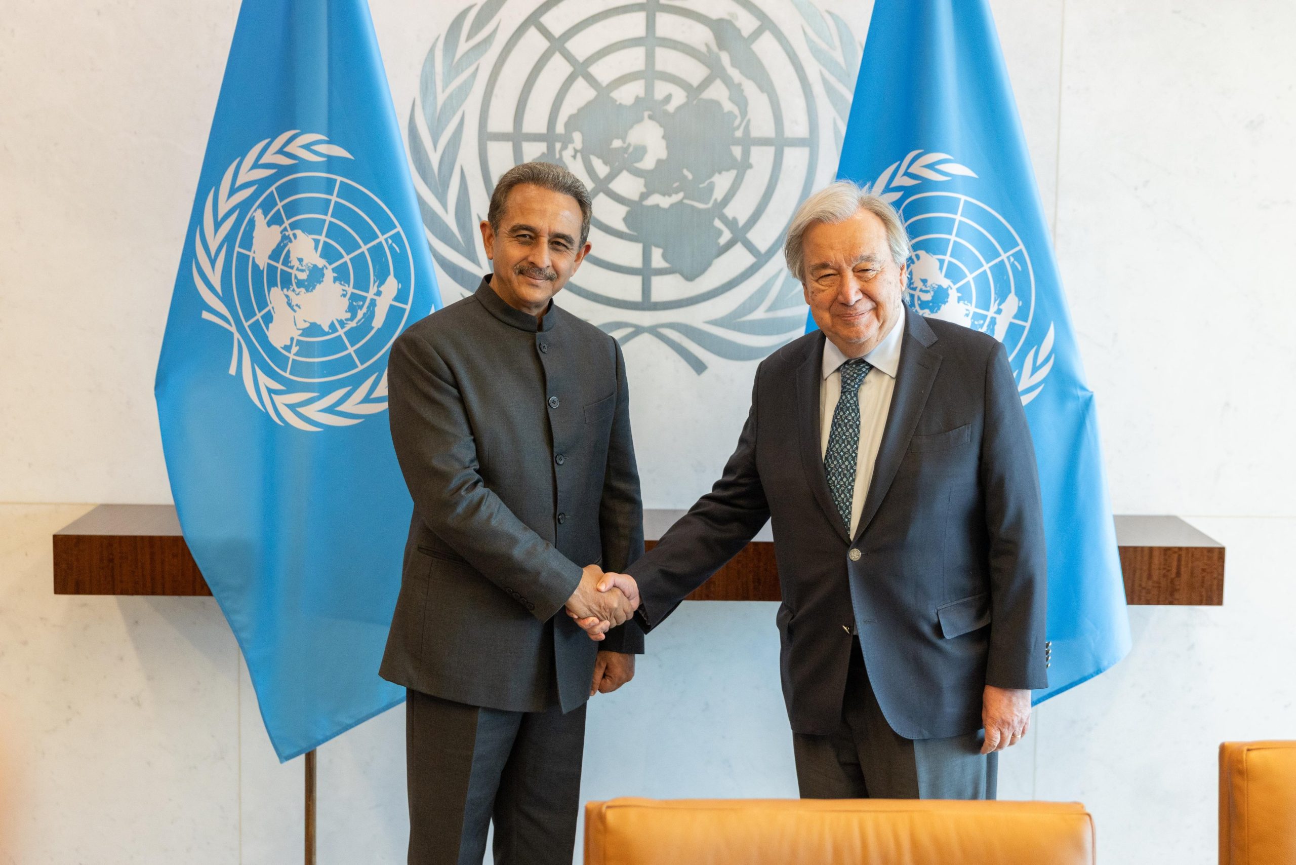 MoS Kirti Vardhan Singh holds ‘productive meeting’ with UN Chief Guterres on IMRF sidelines