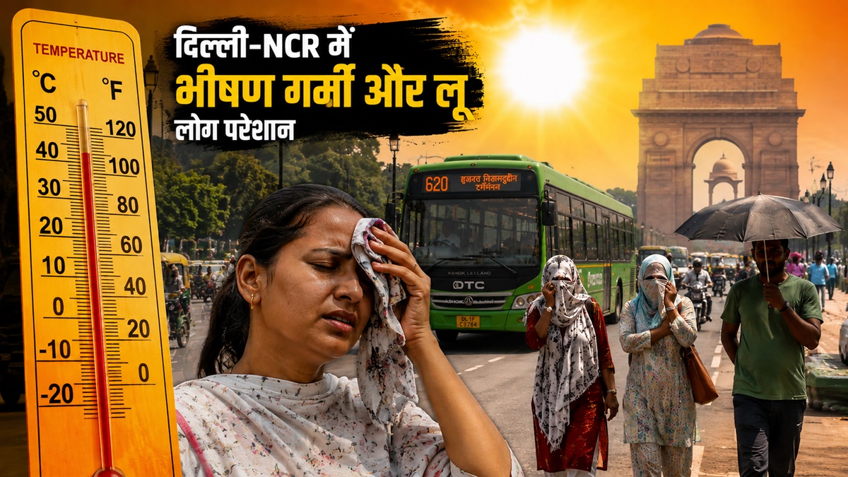 एनसीआर में जारी रहेगा भीषण गर्मी का दौर, अगले 6 दिनों तक राहत नहीं, ऑरेंज अलर्ट जारी