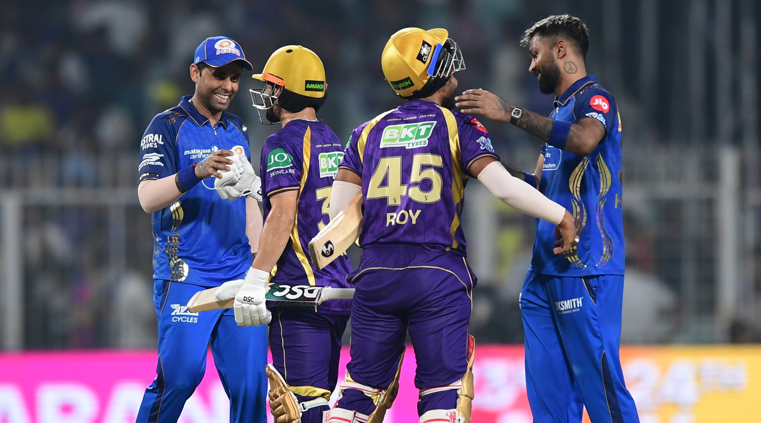 IPL 2026: KKR keep playoff hopes alive with four wicket win over MI