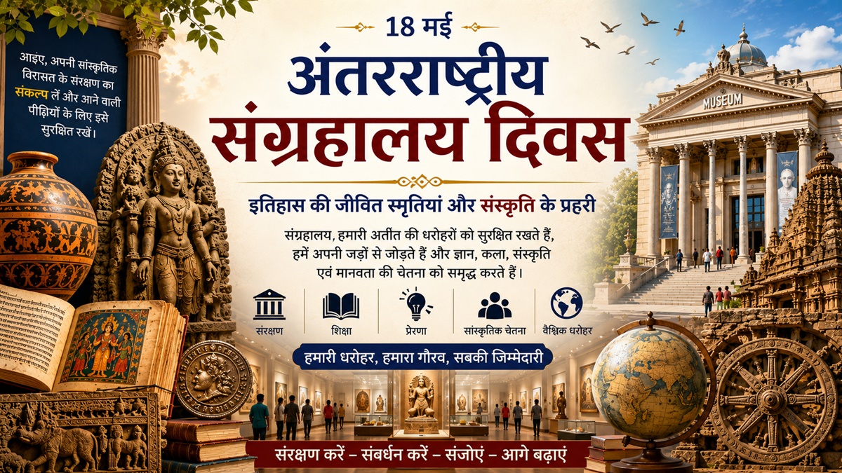 अंतरराष्ट्रीय संग्रहालय दिवस : इतिहास, विरासत और मानव सभ्यता की स्मृतियों का अमूल्य धरोहर
