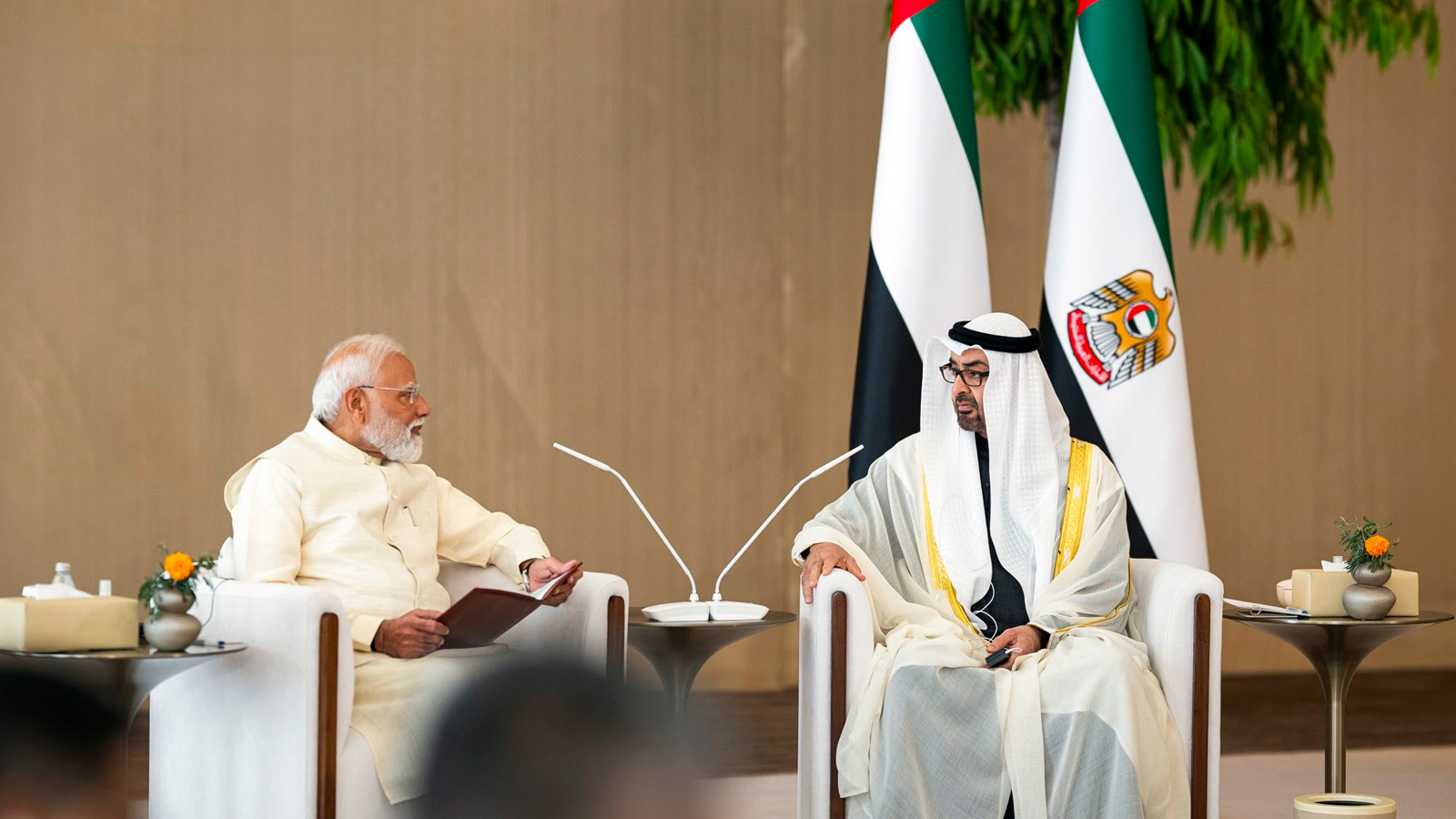 PM Modi, UAE President hold high-level talks in Abu Dhabi