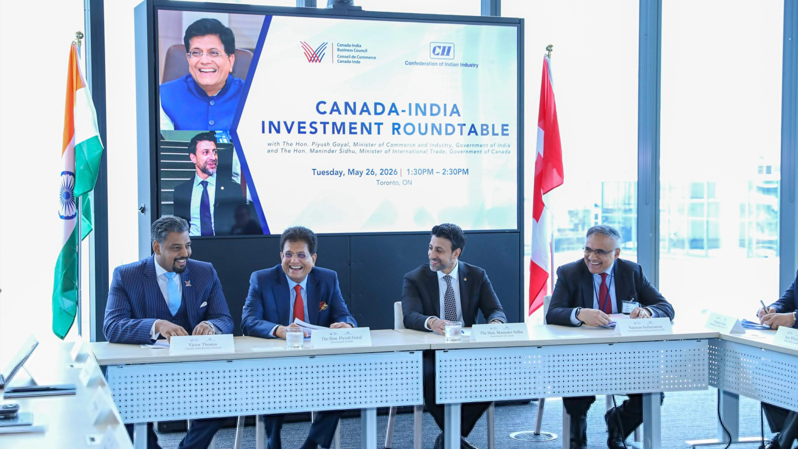 India, Canada reaffirm $50 billion trade goal as Piyush Goyal pushes CEPA, holds high-level talks with business leaders in Toronto