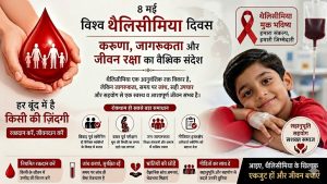विश्व थैलिसीमिया दिवस : मानवता, करुणा, जागरूकता और जीवन रक्षा का वैश्विक संदेश
