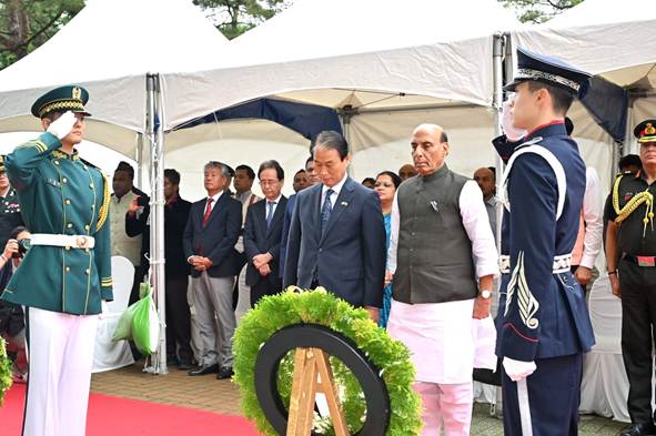 Rajnath Singh inaugurates Indian War Memorial in Seoul commemorating Korean War legacy