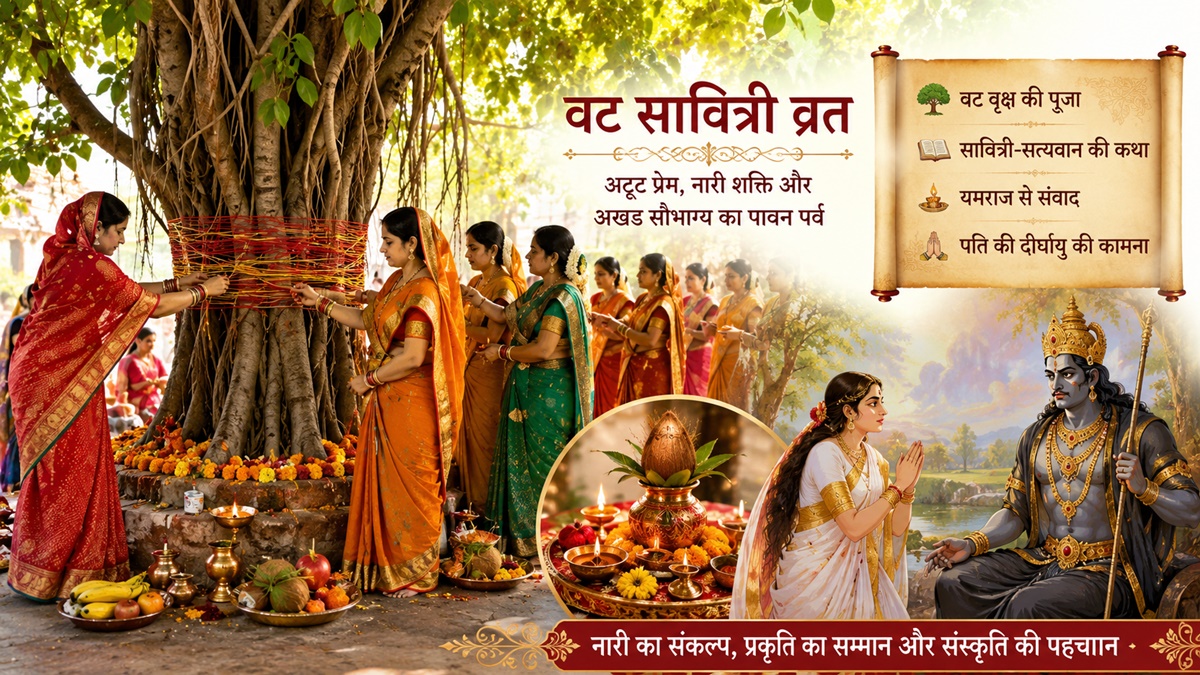 वट सावित्री व्रत : भारतीय संस्कृति में प्रेम, प्रकृति और आध्यात्मिक चेतना की महागाथा