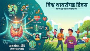 विश्व थायरॉयड दिवस : गले में स्थित छोटी ग्रंथि, शरीर के संतुलन और ऊर्जा की अदृश्य नियंत्रक