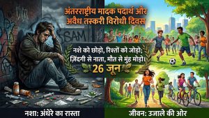अंतरराष्ट्रीय मादक पदार्थ विरोधी दिवस: स्वस्थ जीवन, सुरक्षित भविष्य और नशामुक्त समाज का संकल्प