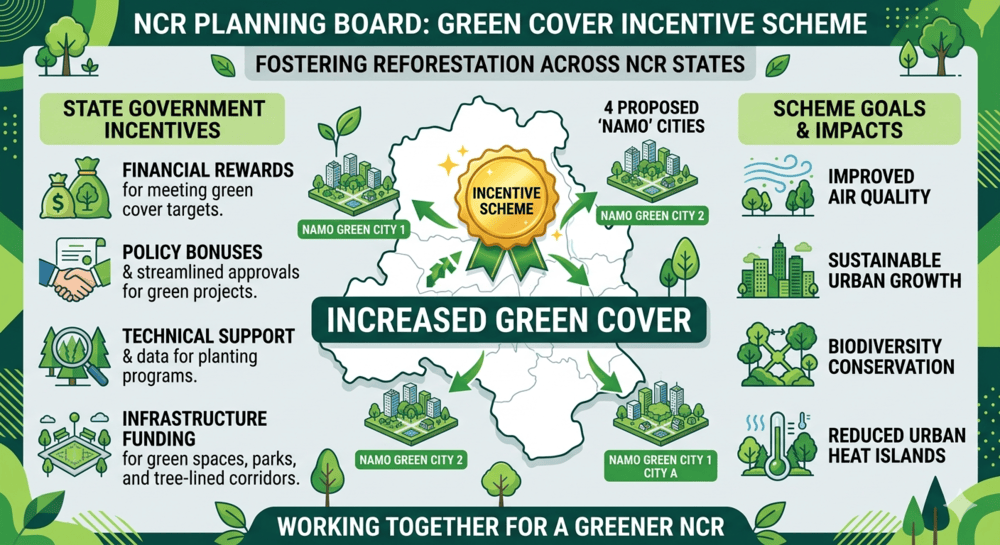 NCR Planning Board to formulate scheme to incentivise state govts for increased green cover; 4 NAMO cities proposed