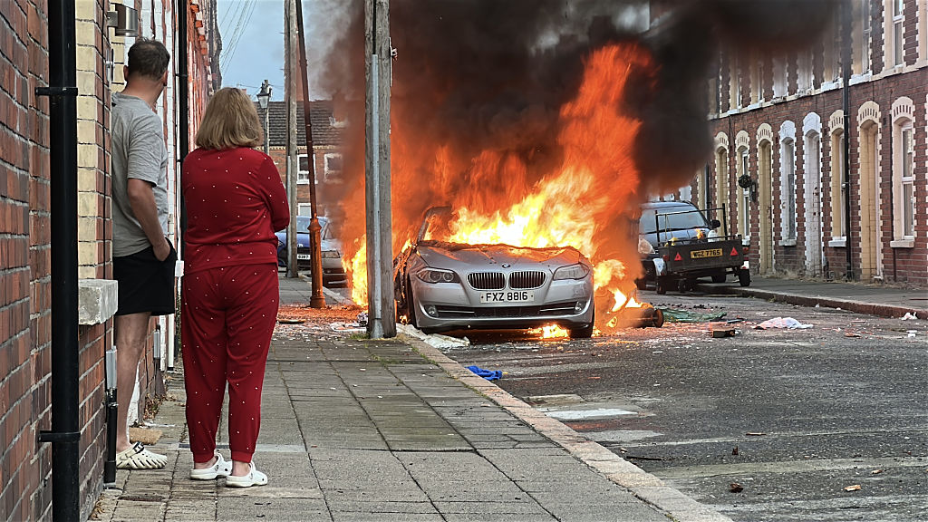 Anti-immigrant protests flare up across Belfast after knife attack