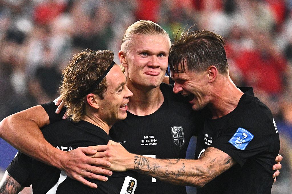 Norway celebrate their return to World Cup stage in style