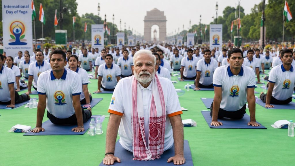 PM Modi During Yoga