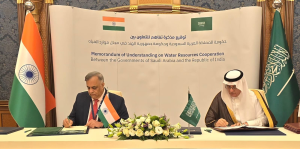 India, Saudi Arabia Sign MoU to Boost Cooperation in Water Resources