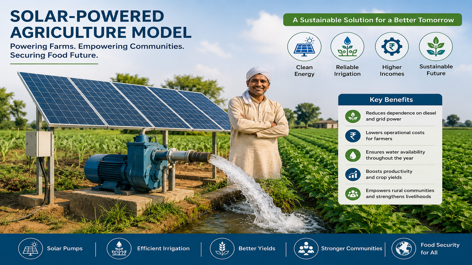 PM Modi highlights India’s solar-powered agriculture model as blueprint for food security in Africa