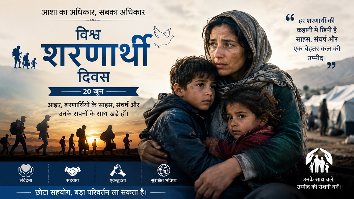 विश्व शरणार्थी दिवस : विस्थापन की पीड़ा, मानवता की चुनौती और उम्मीद की नई किरण
