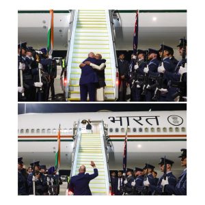 न्यूजीलैंड का सफल दौरा संपन्न करने के बाद प्रधानमंत्री मोदी स्वदेश रवाना