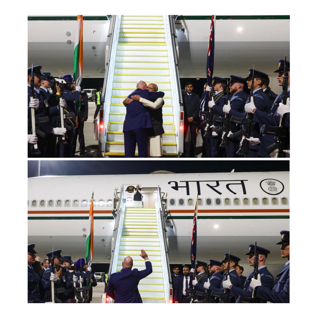 न्यूजीलैंड का सफल दौरा संपन्न करने के बाद प्रधानमंत्री मोदी स्वदेश रवाना