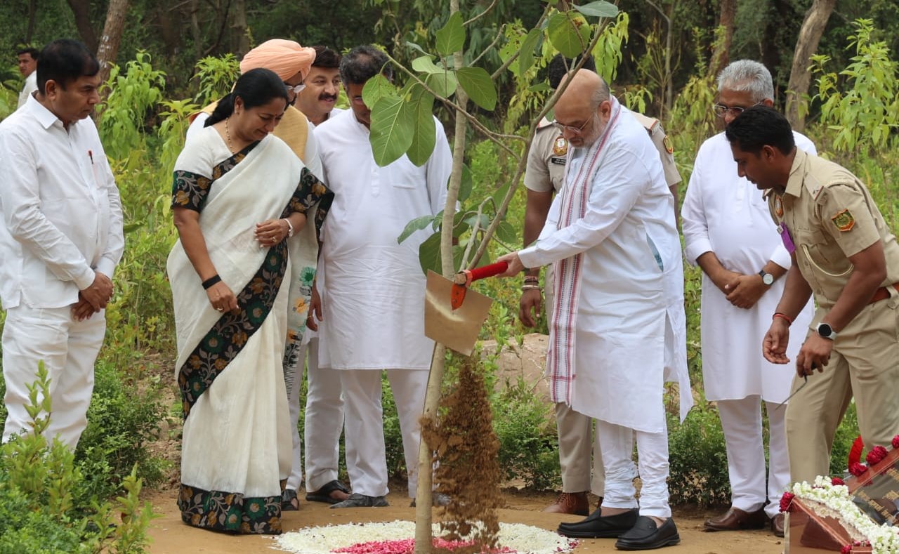 HM Amit Shah launches Delhi’s 70 lakh tree plantation drive