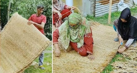 मन की बात’ में प्रधानमंत्री मोदी ने कश्मीर की पारंपरिक ‘वगू’ चटाई का किया जिक्र, गुलाम हुसैन और तंजीला की सराहना की