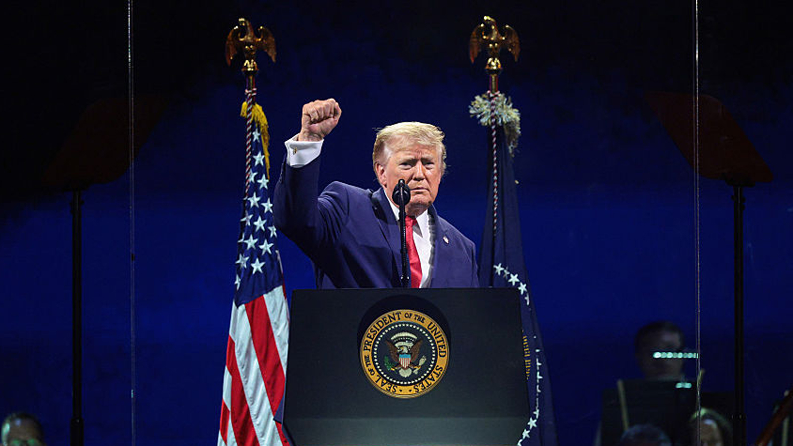 Trump appears on National Mall for July 4 speech after storm-related delay