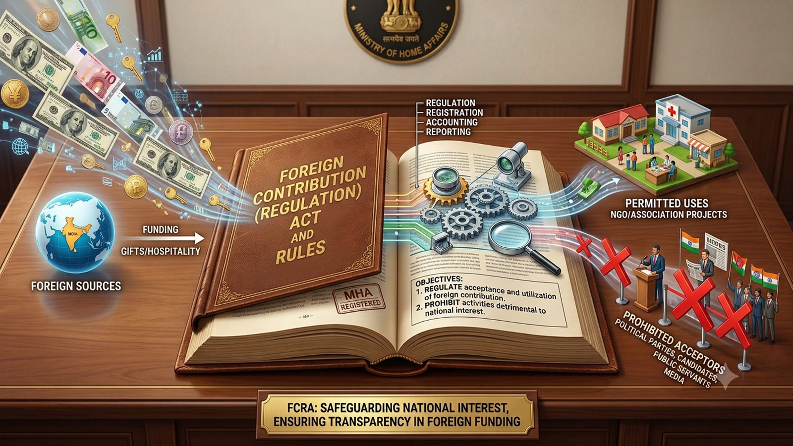 FCRA continues to permit foreign funding across education, healthcare, research and social welfare