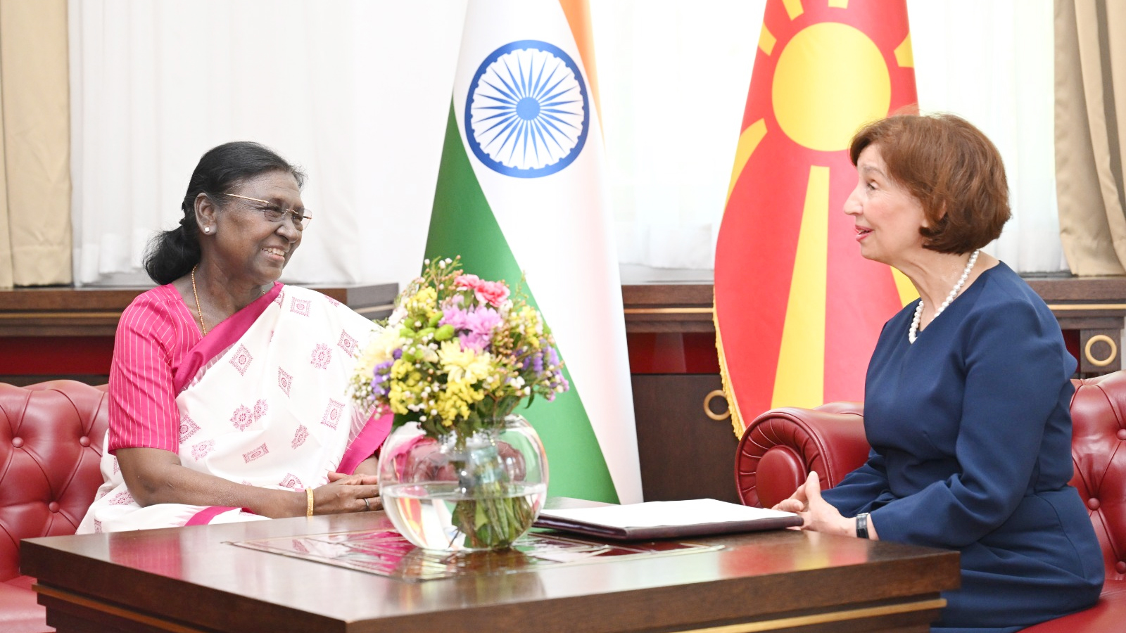 President Murmu holds talks with North Macedonian President to deepen bilateral ties