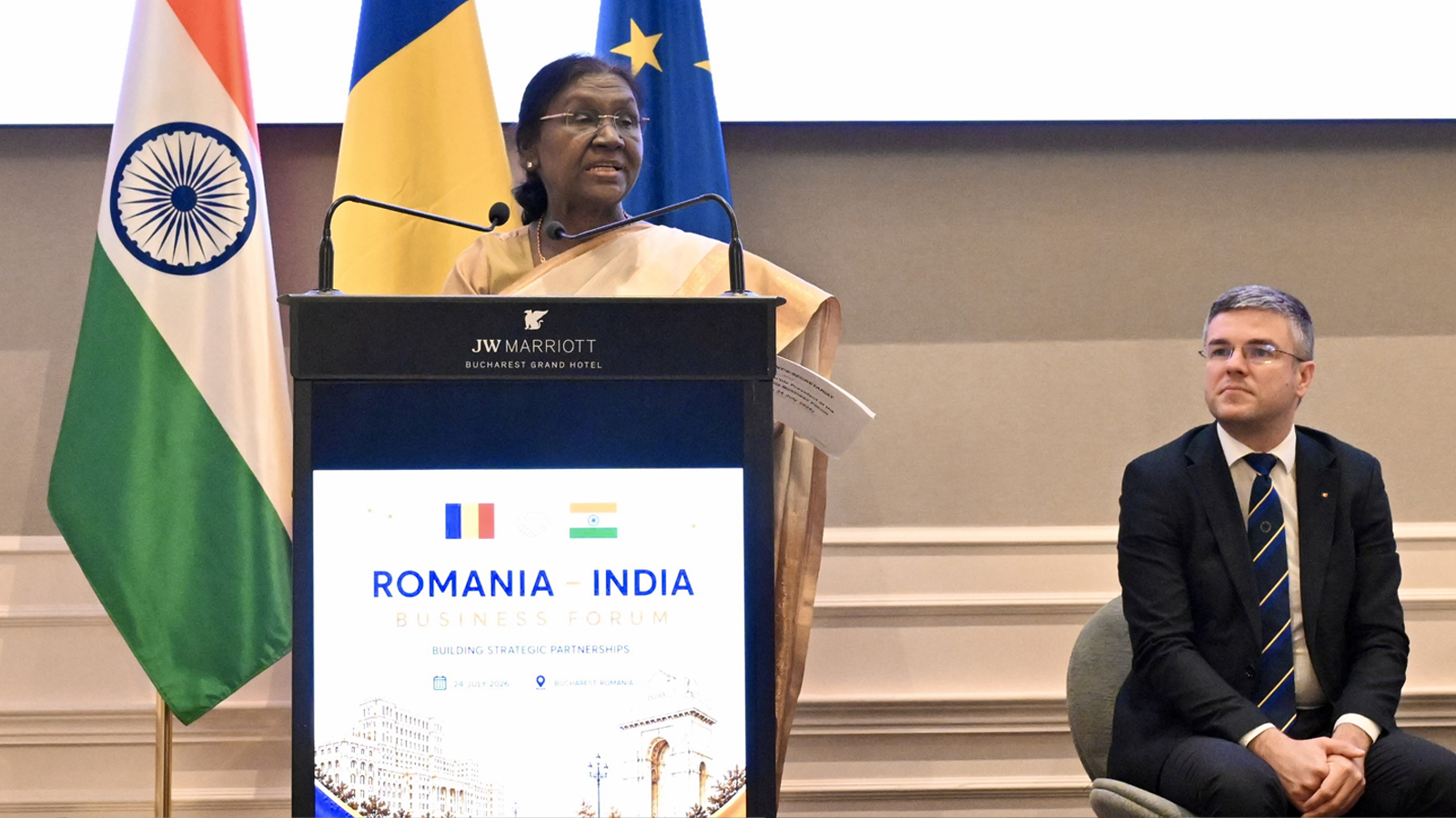 President Murmu invites Romanian firms to join India’s growth story, highlights vast scope for strategic partnership