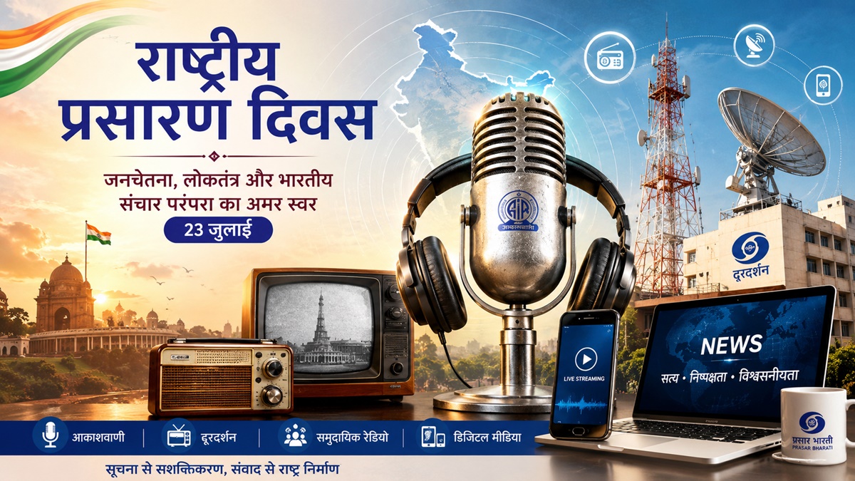 राष्ट्रीय प्रसारण दिवस : जनचेतना, लोकतंत्र और संवाद की गौरवशाली यात्रा