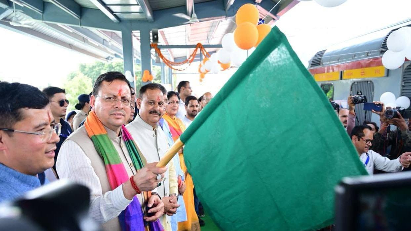 Uttarakhand CM flags off special train to Veraval on ‘Somnath Swabhiman Parv’