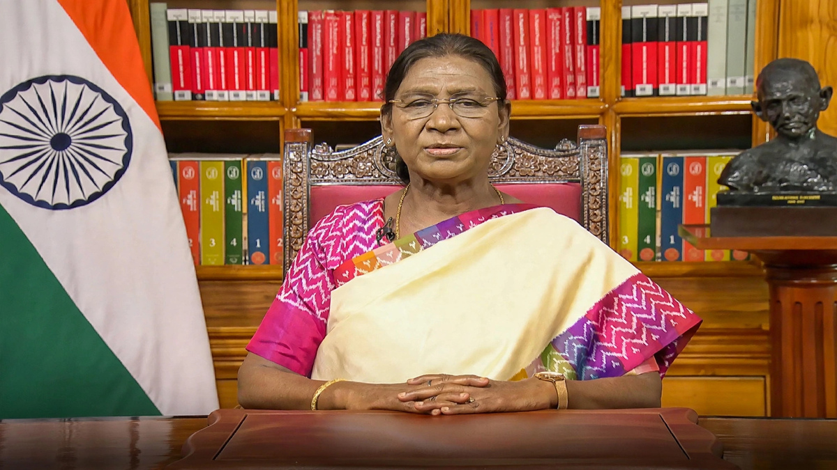 राष्ट्रपति द्रौपदी मुर्मु ने स्वतंत्रता दिवस की पूर्व संध्या पर देशवासियों को दी शुभकामनाएं, विकसित भारत के निर्माण का आह्वान