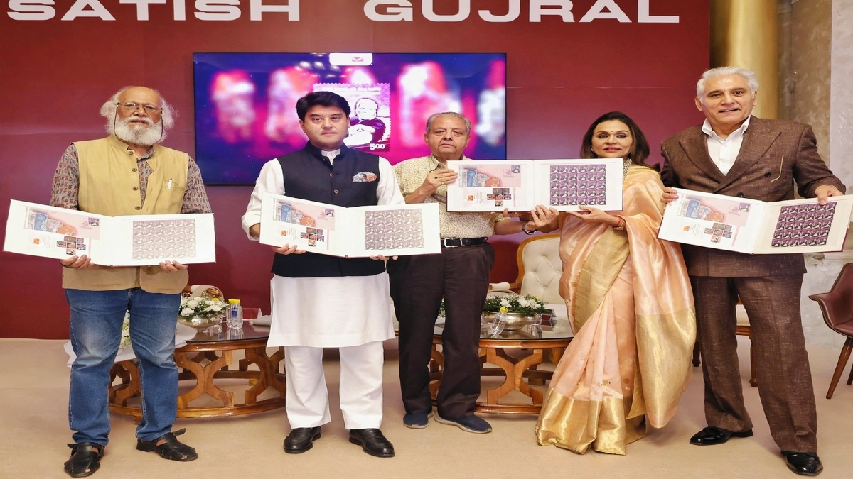 डाक टिकट में संरक्षित होगी सतीश गुजराल की कला विरासत: ज्योतिरादित्य सिंधिया