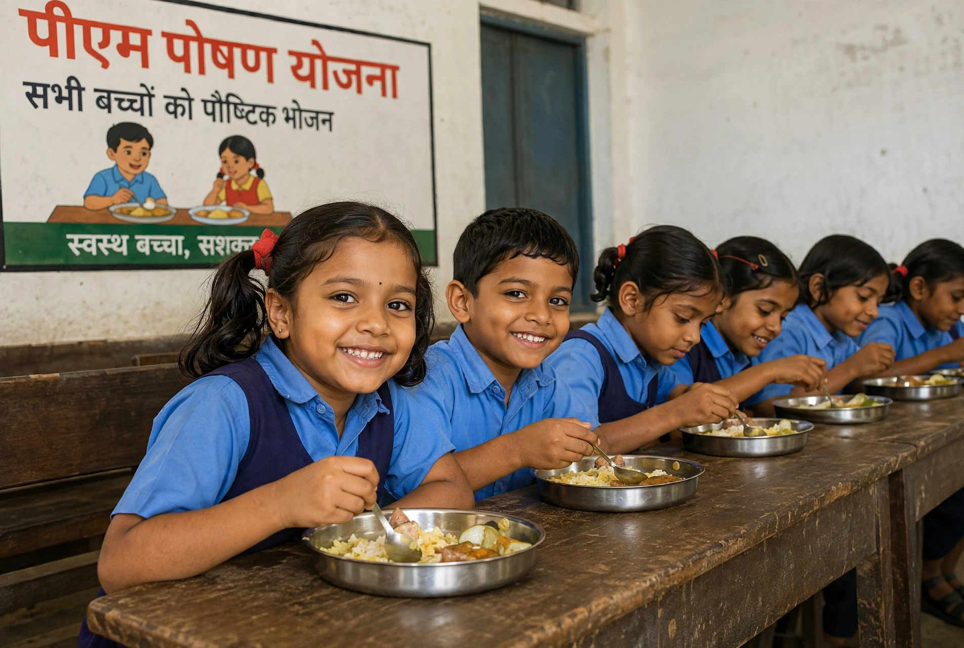 पीएम पोषण योजना के तहत तीन साल में 76.27 लाख मीट्रिक टन खाद्यान्न आवंटित
