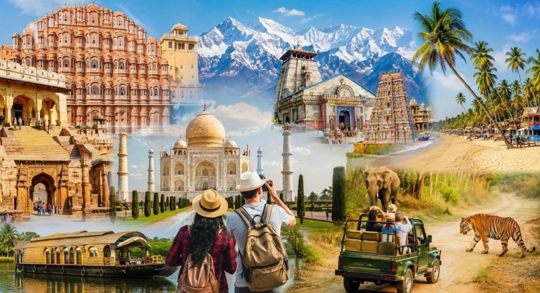 भारत वैश्विक पर्यटन केंद्र बनने की ओर अग्रसर, रिकॉर्ड घरेलू यात्राओं और बेहतर बुनियादी ढांचे से मिली नई गति
