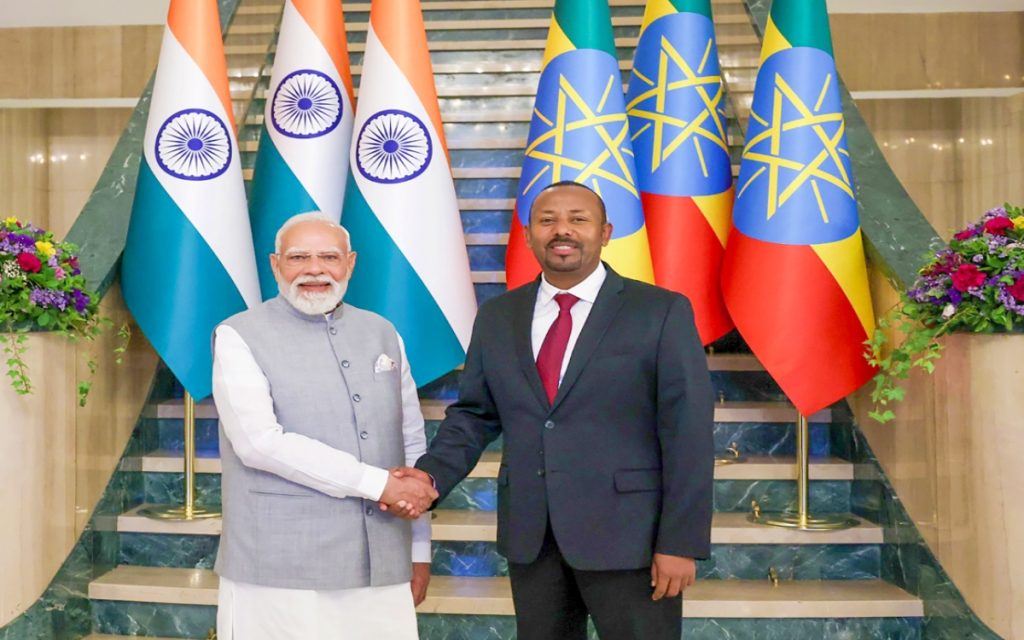 Addis Ababa: PM Modi meets Abiy Ahmed Ali