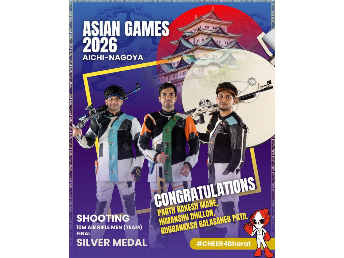 एशियन गेम्स में सिल्वर मेडल जीतने पर राष्ट्रपति मुर्मु ने दी बधाई, रुद्राक्ष, पार्थ और हिमांशु की तारीफ की
