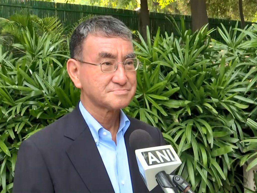 जापान के पूर्व विदेश मंत्री तारो कोनो (ANI-20260922110148)