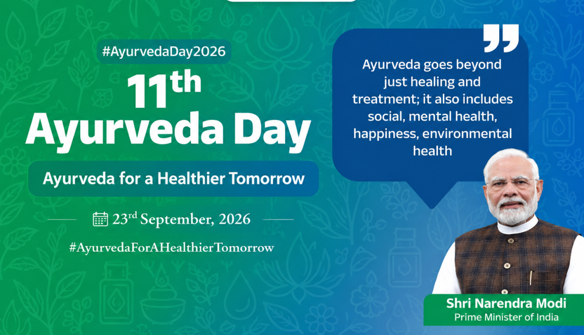 Over 9,700 activities reported across 30 States, UTs ahead of Ayurveda Day