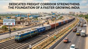 Dedicated freight corridor strengthens the foundation of a faster growing India