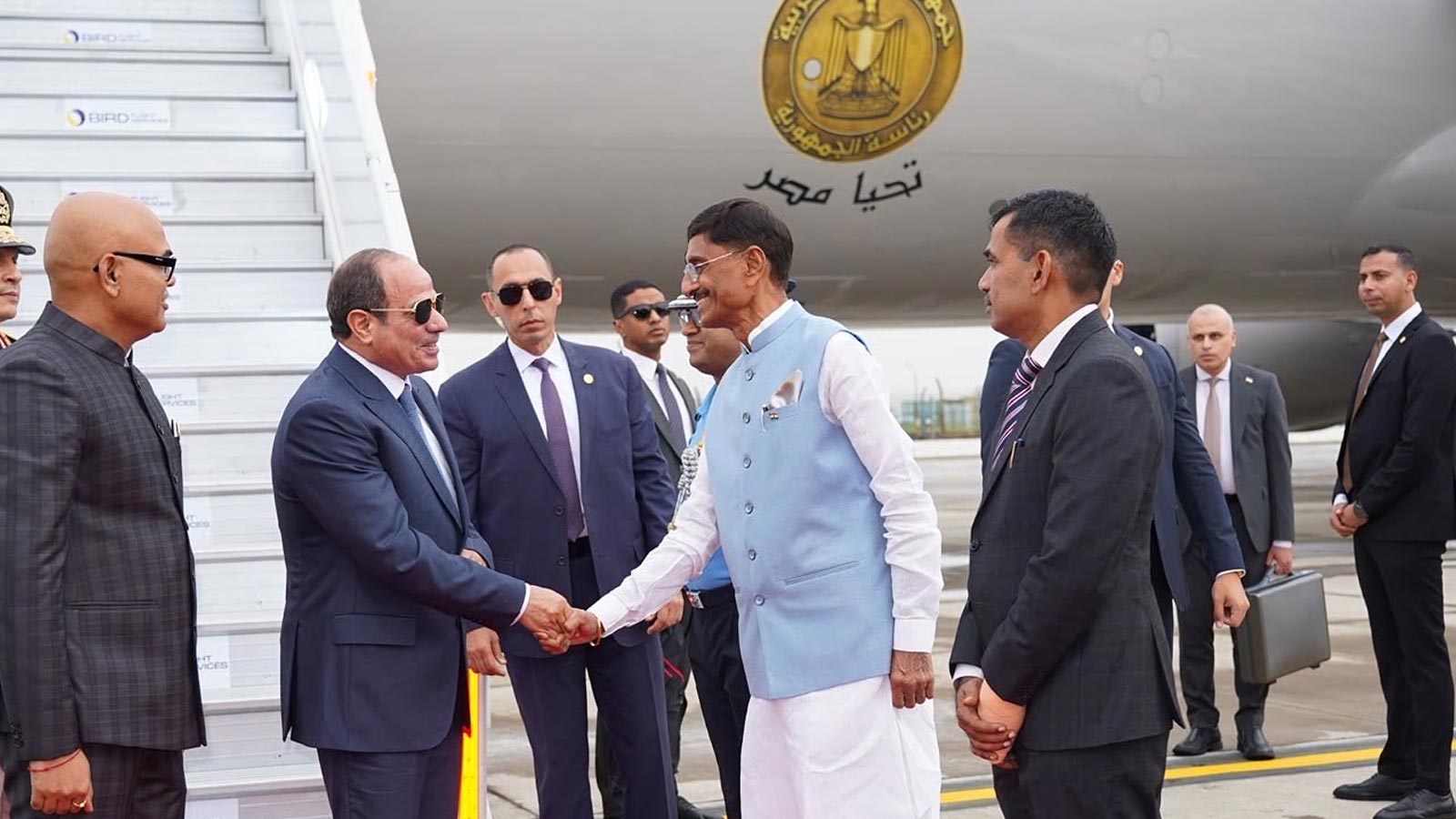 Egyptian President Abdel Fattah el-Sisi arrives in New Delhi to attend 18th BRICS Summit