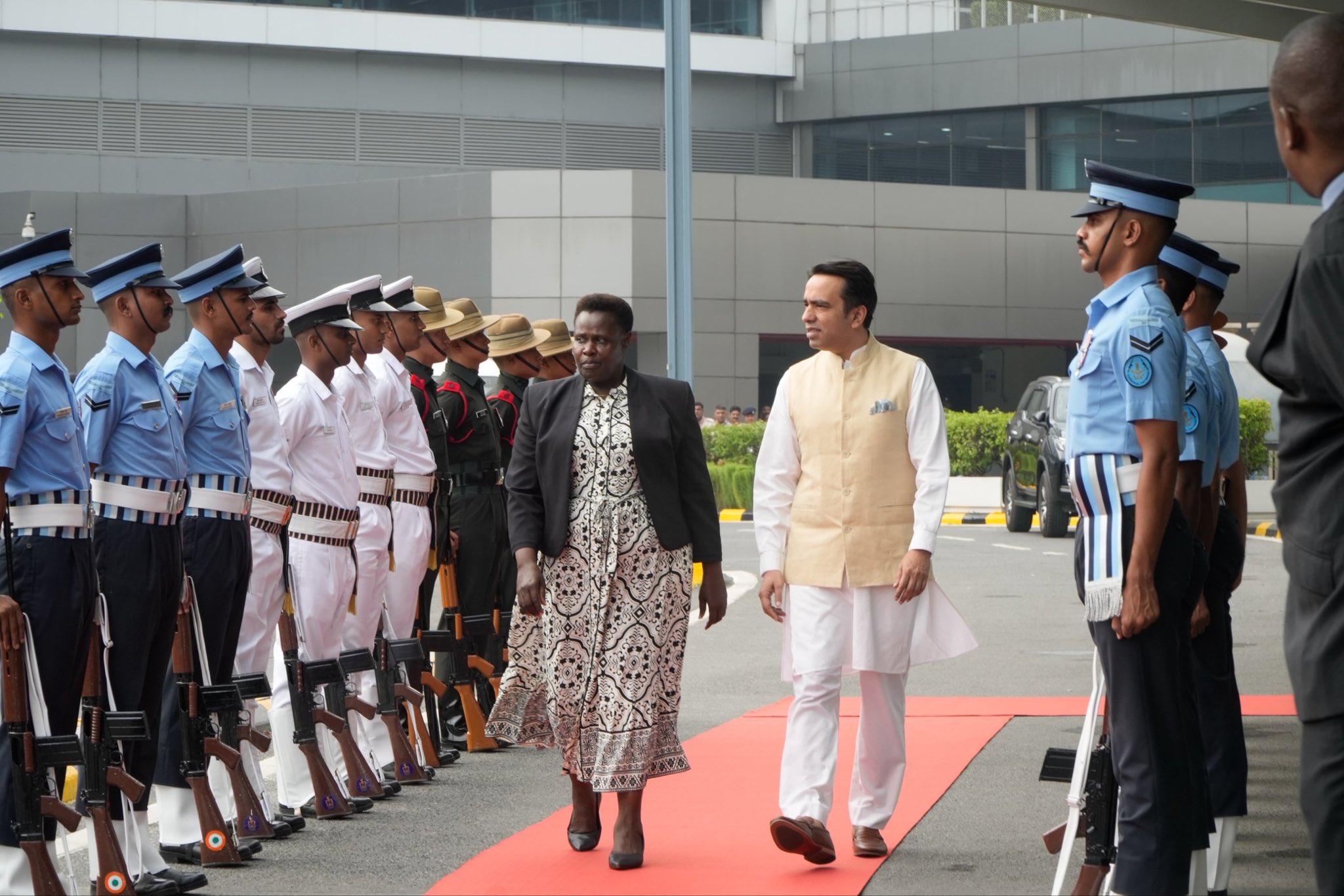 BRICS Summit: South African President Ramaphosa, Uganda VP Alupo Arrive in Delhi