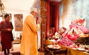 गणेश चतुर्थी के अवसर पर पीएम मोदी ने किए गणपति दर्शन, पीयूष गोयल के घर पर पूजा-अर्चना में लिया हिस्सा