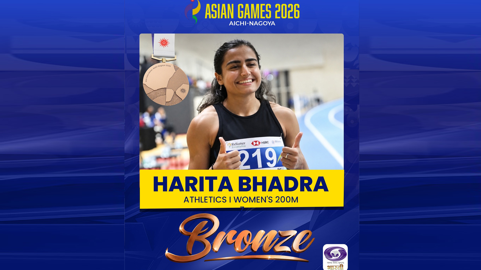 Asian Games 2026: Ancy Sojan clinches long jump silver; Harita Bhadra wins bronze in women’s 200m
