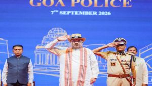 गोवा पुलिस को प्रेसिडेंट्स कलर, अमित शाह बोले- 8 दशकों की सेवा और साहस का राष्ट्रीय सम्मान